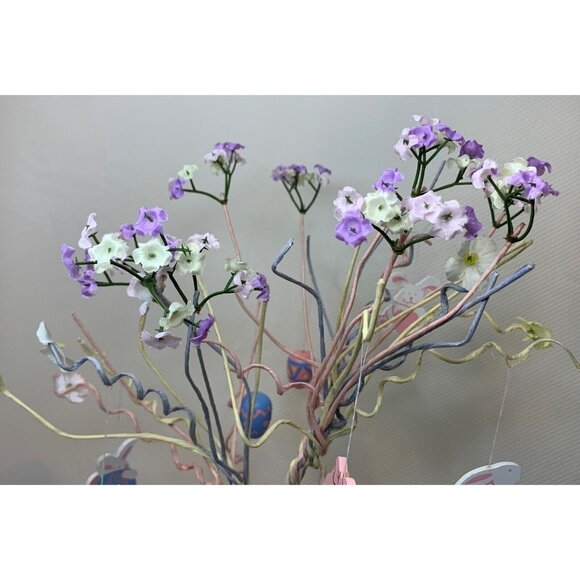 Easter-Themed Decorative Tree Multicolor Twisted Branches Flowers Ornaments 18" - Picture 6 of 15